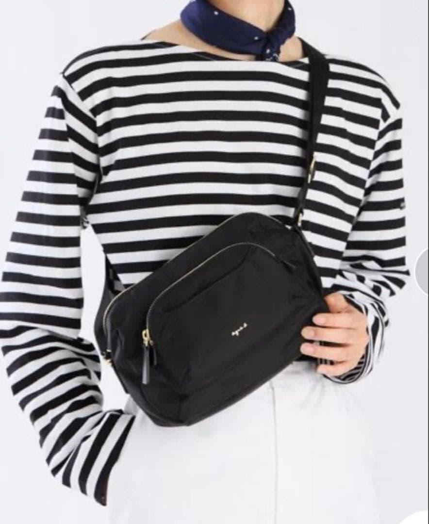 アニエスベー agnes.b ショルダーバッグブラック FT03A－04極美品♡