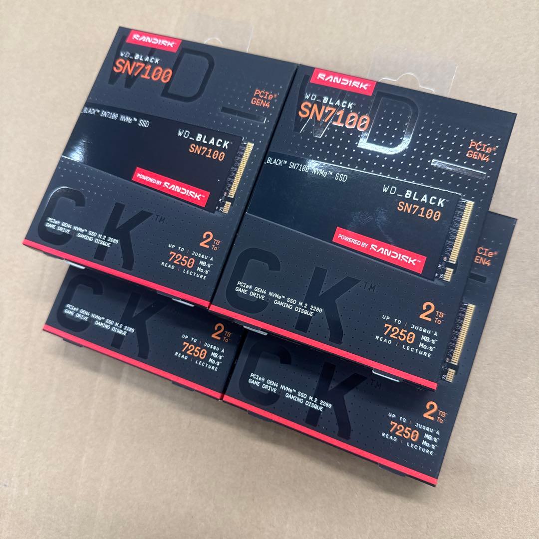 国内正規品　未開封　4個セットWD_BLACK SN7100 2TB