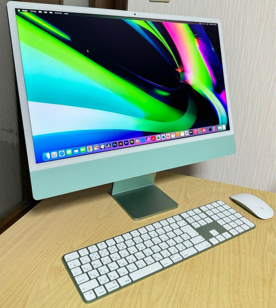 美品 Apple iMac 24インチ 指紋認証＋CAD&3D設計