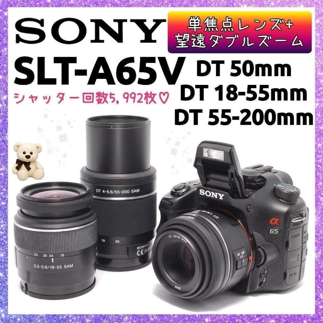 ❤即購入1000円OFF❤ SONY α65 単焦点 望遠 レンズ3本セット