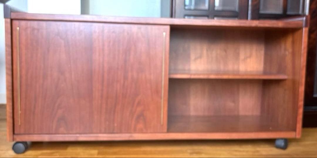 オープンキャビネット ダークブラウン　木製