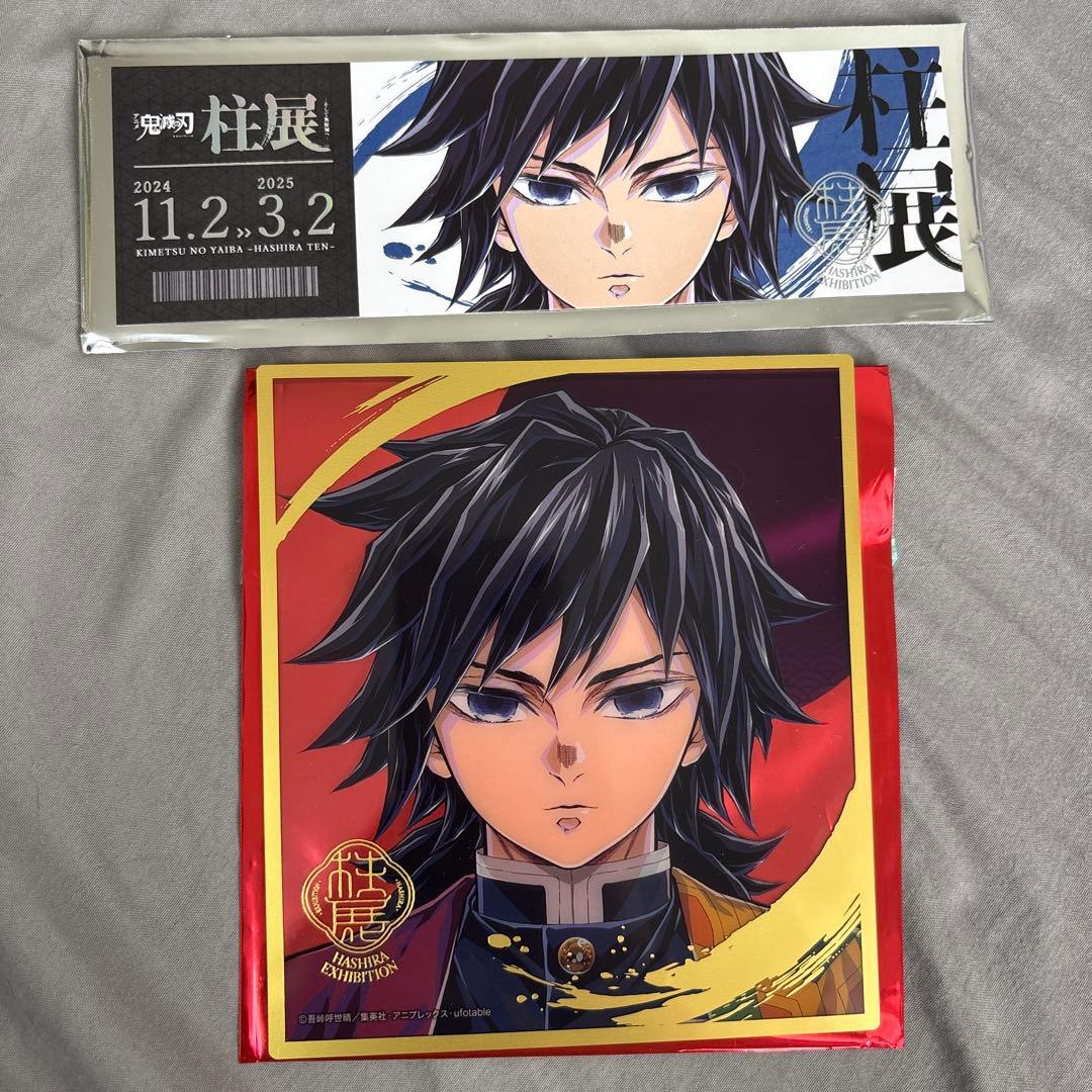 柱展　 冨岡義勇 ミニクリア色紙　チケット風ランダムカード