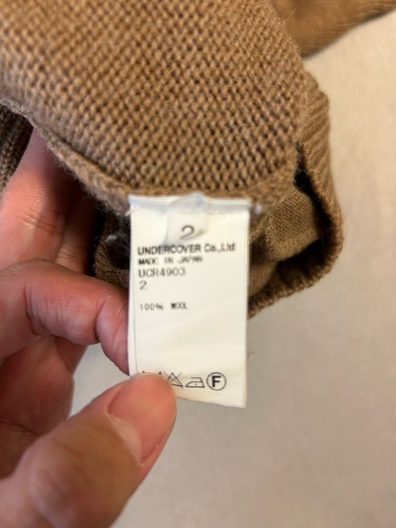 【美品】アンダーカバー　ラグランニット