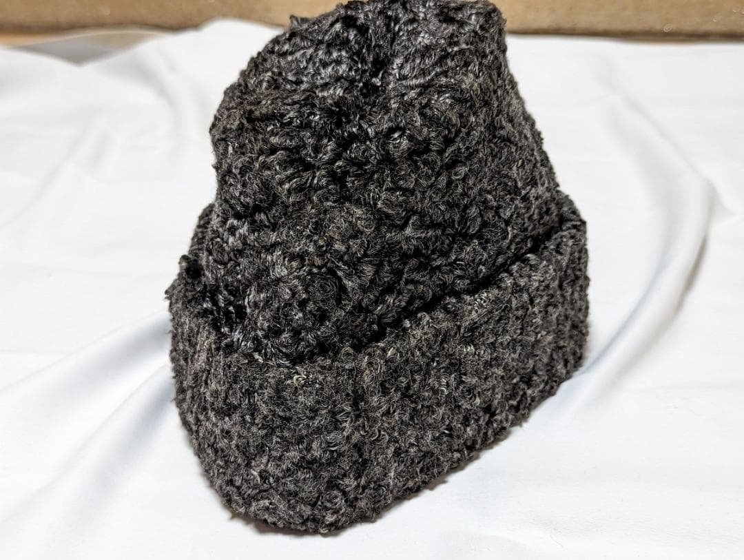 レア 高級毛皮 アストラカン ブルガリア ヴィンテージ キャップ ハット