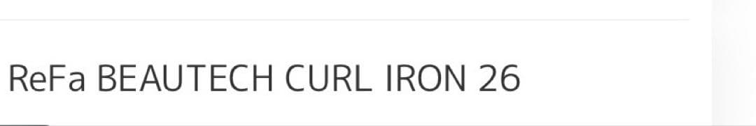 【ReFa BEAUTECH CURL IRON 26】ホワイト