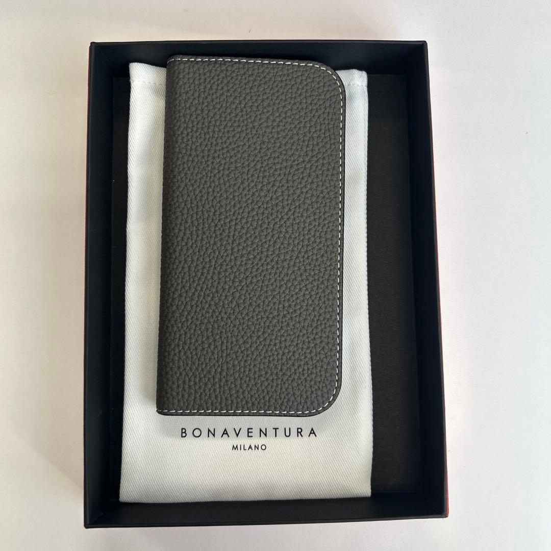 BONAVENTURA グレー 手帳型ケース　iPhone17pro
