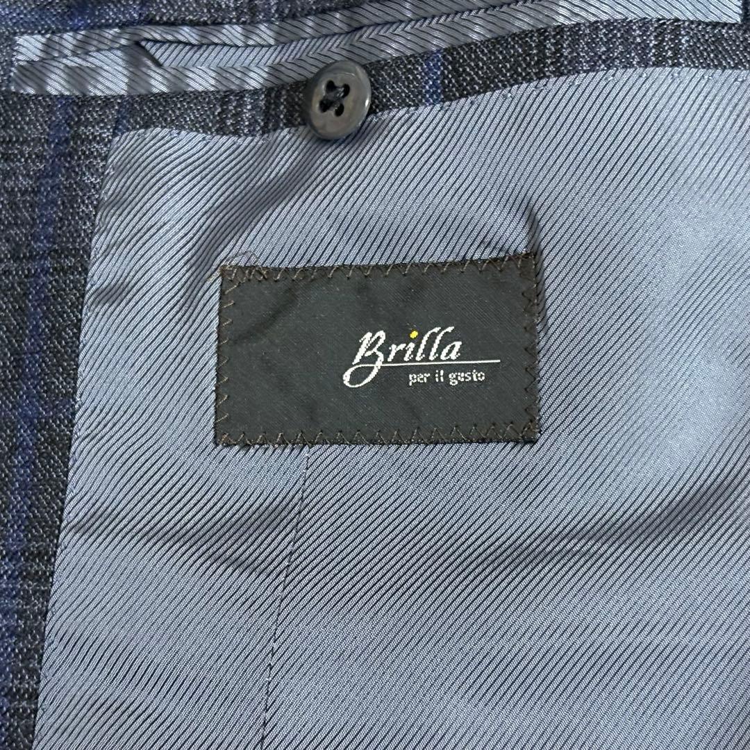 BEAMS ブリッラペルイルグスト スーツ ドーメル生地 グレンプレイド 48