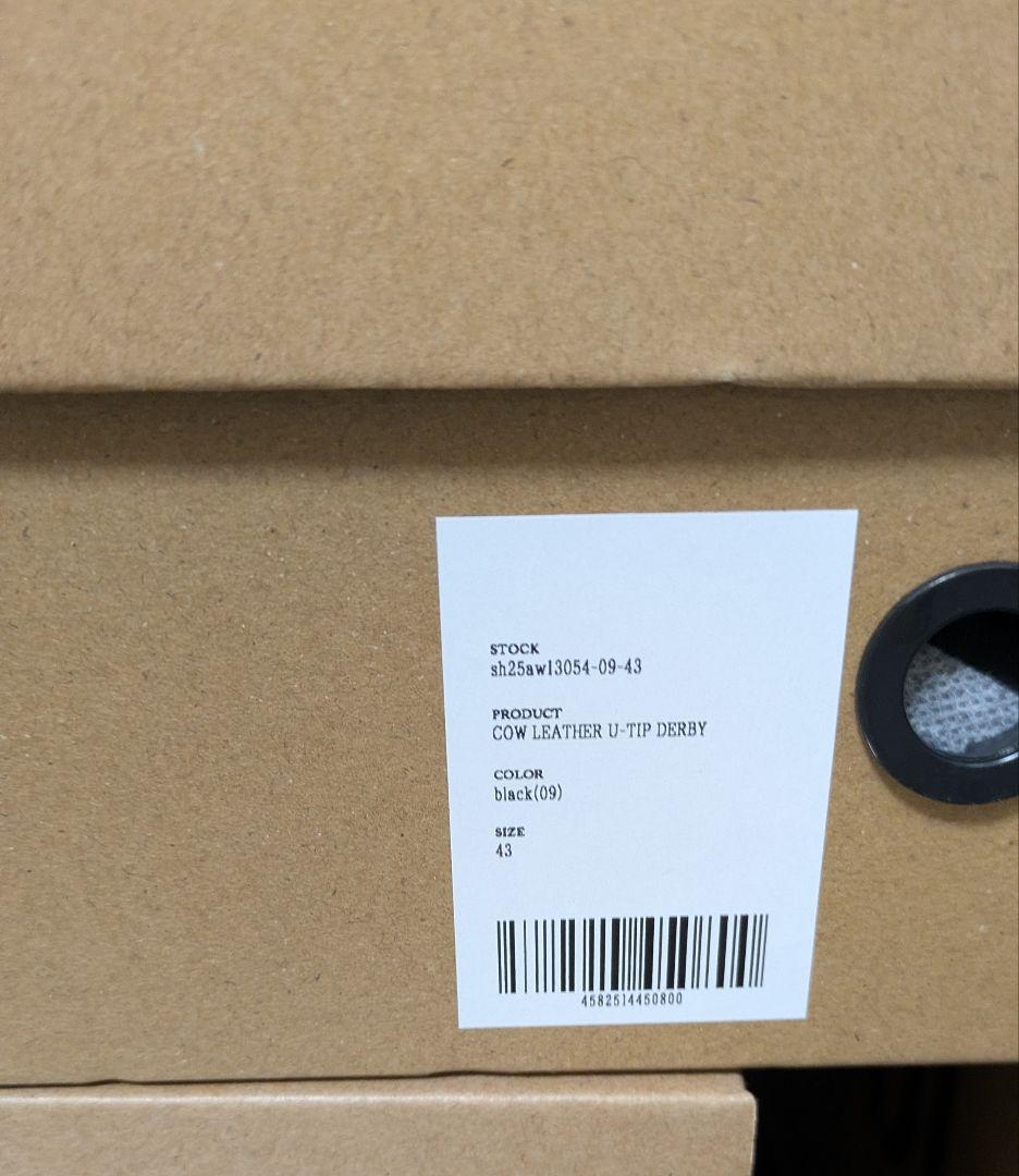 shiun シウン 43 COW LEATHER U-TIP DERBY