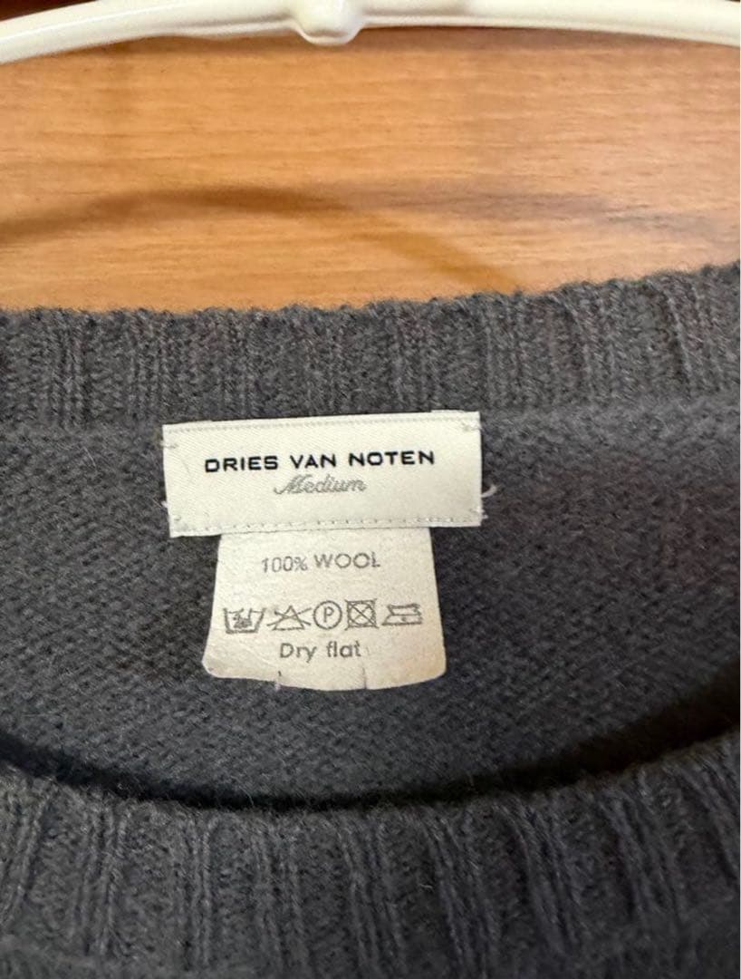 DRIES VAN NOTEN Vネック＆クルーネックニットセーター2枚セット