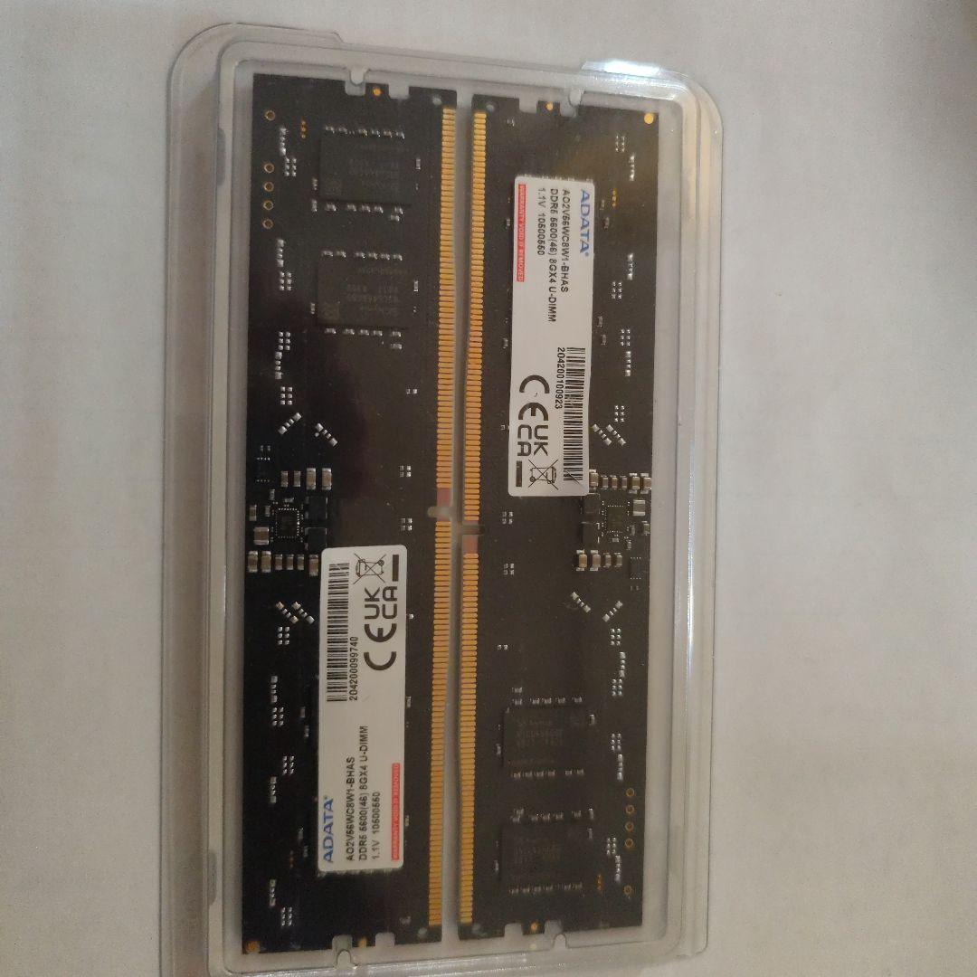 ADATA デスクトップ用メモリ DDR5 5600 16gb（8gb×2枚組）