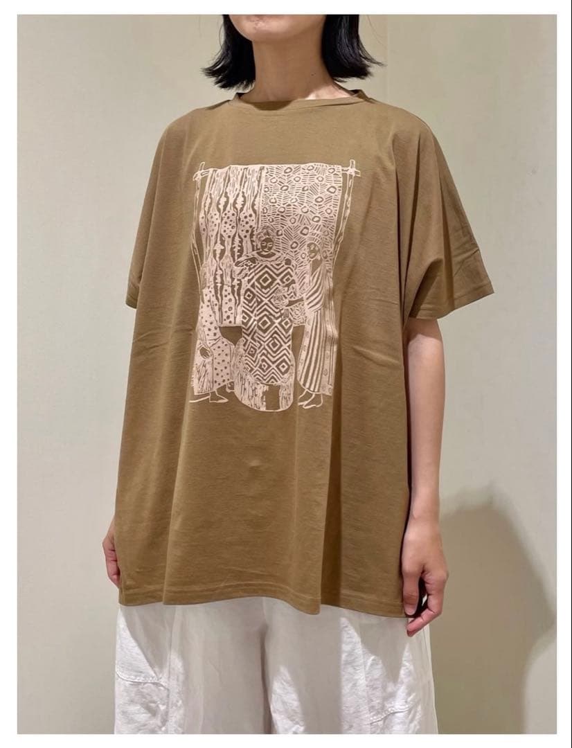 【新品】Plantation アフリカンT/Tシャツ【ベージュ】