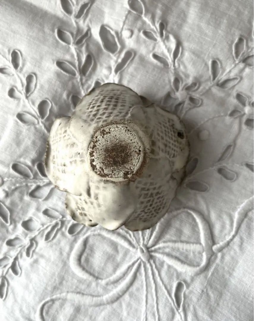 薔薇 キャンドルスタンド 陶器 オブジェ