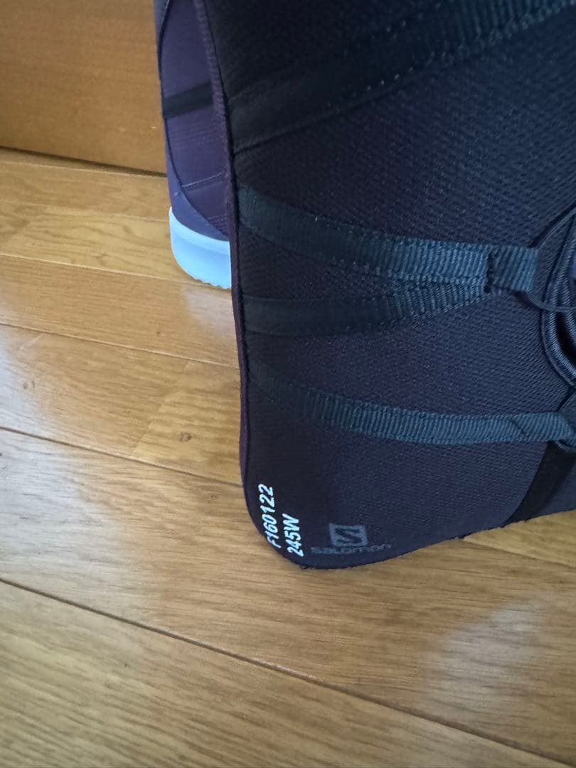 女性用スノーボードブーツ パープル　salomon 24.5センチ美品