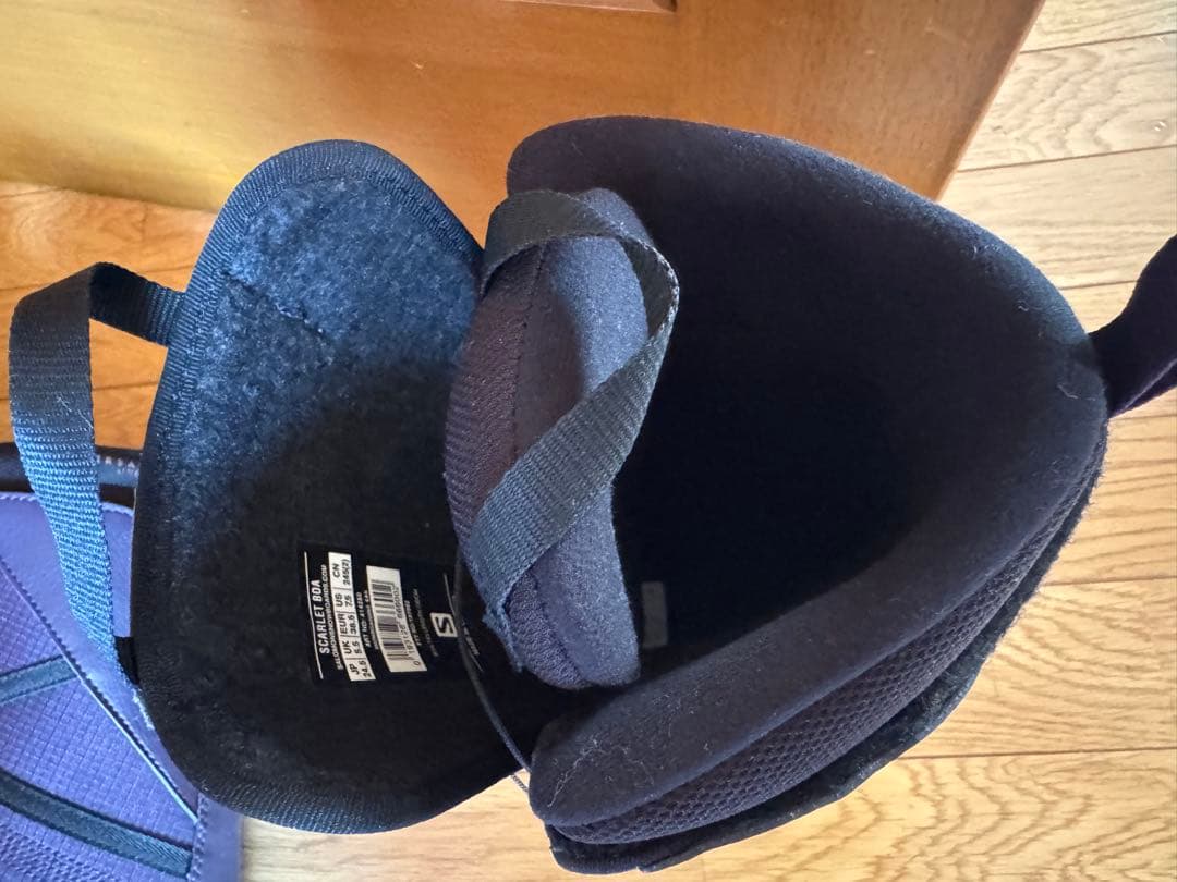 女性用スノーボードブーツ パープル　salomon 24.5センチ美品