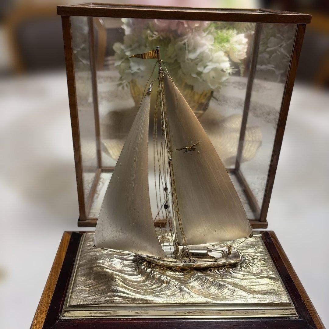 た*く様 銀製 ヨット スターリングシルバー Sterling 帆船模型 昭和レ