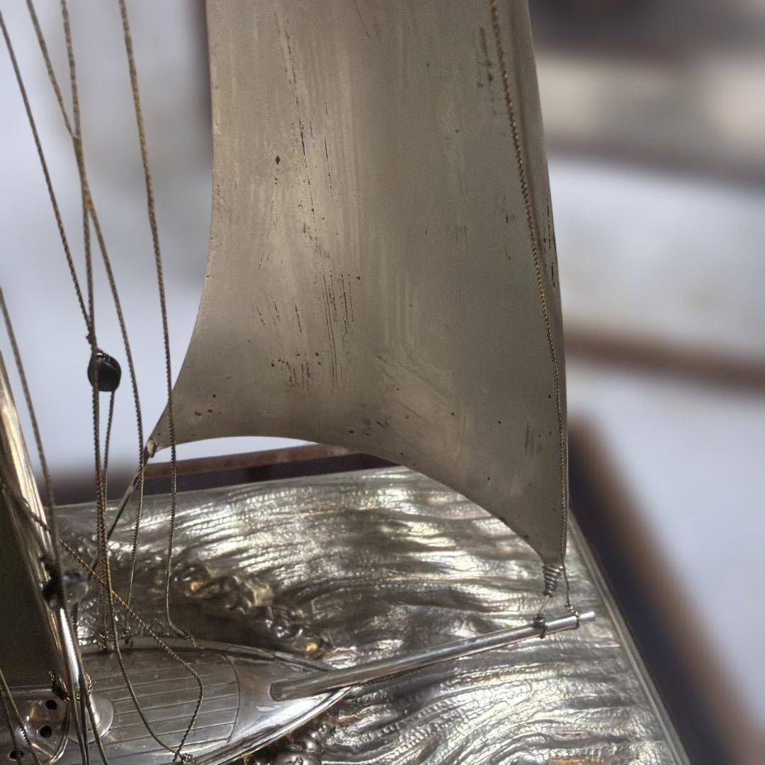 た*く様 銀製 ヨット スターリングシルバー Sterling 帆船模型 昭和レ