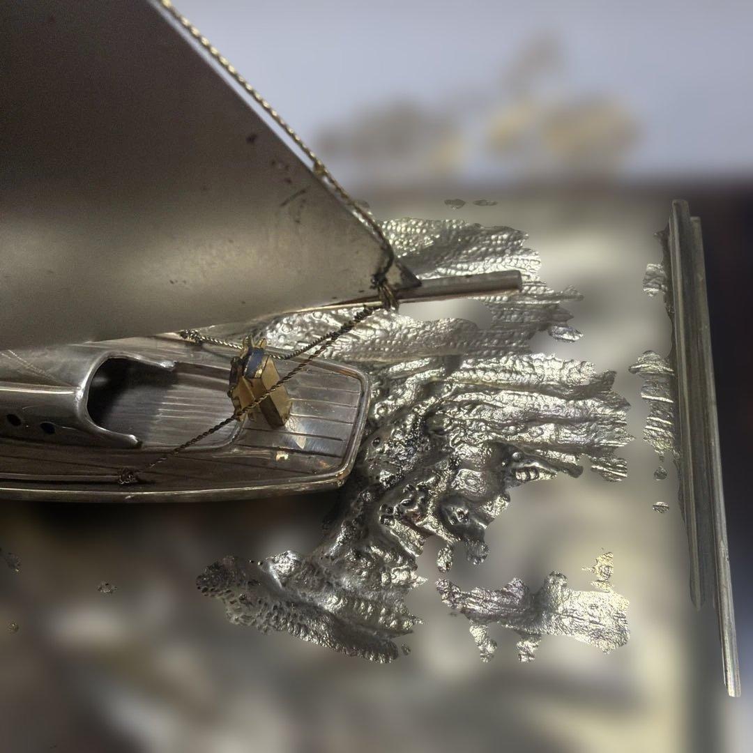 た*く様 銀製 ヨット スターリングシルバー Sterling 帆船模型 昭和レ