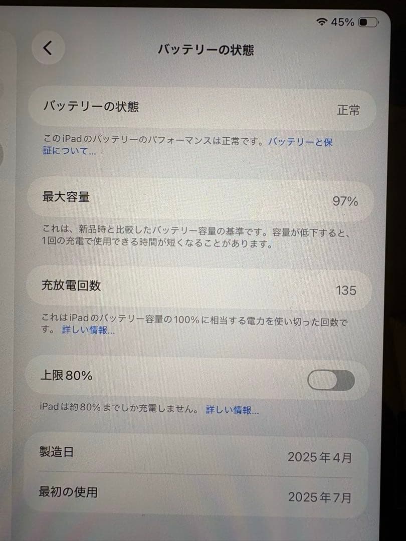 iPad Air 第7世代 125GB 本体