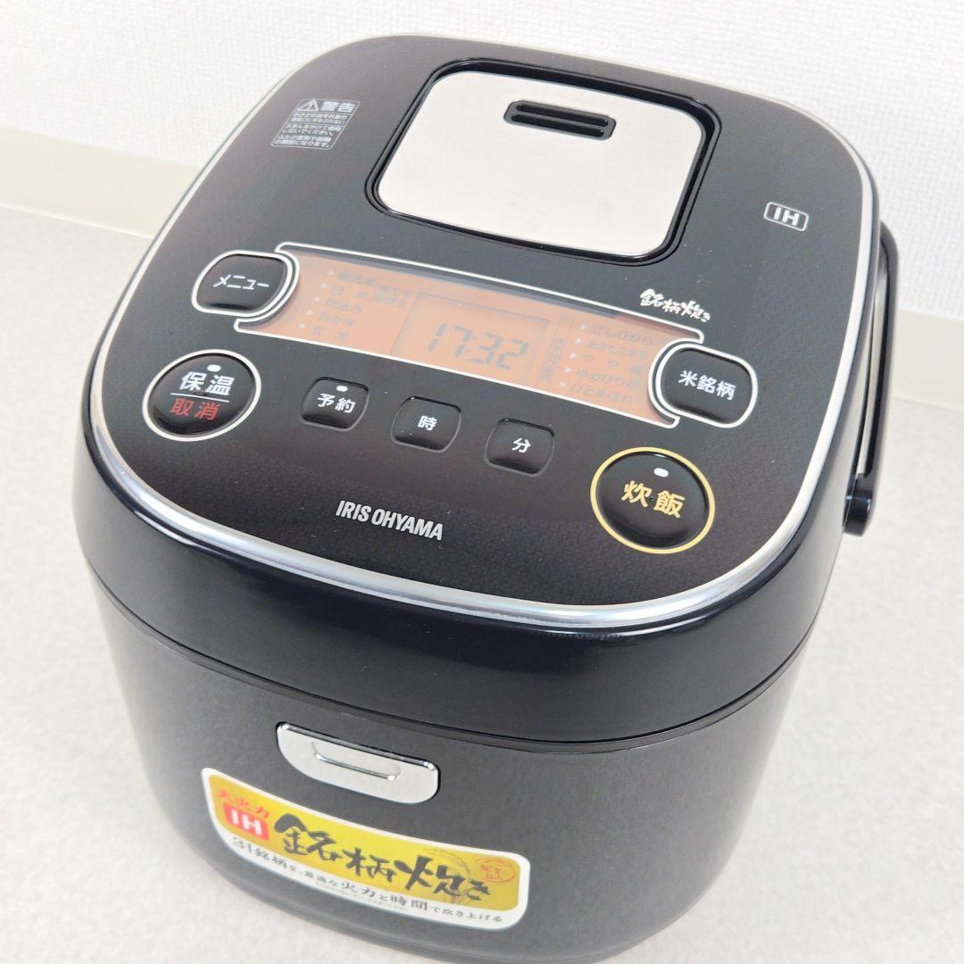 【美品】アイリスオーヤマ IH炊飯器 10合 一升 RC-IE10-B 銘柄炊き