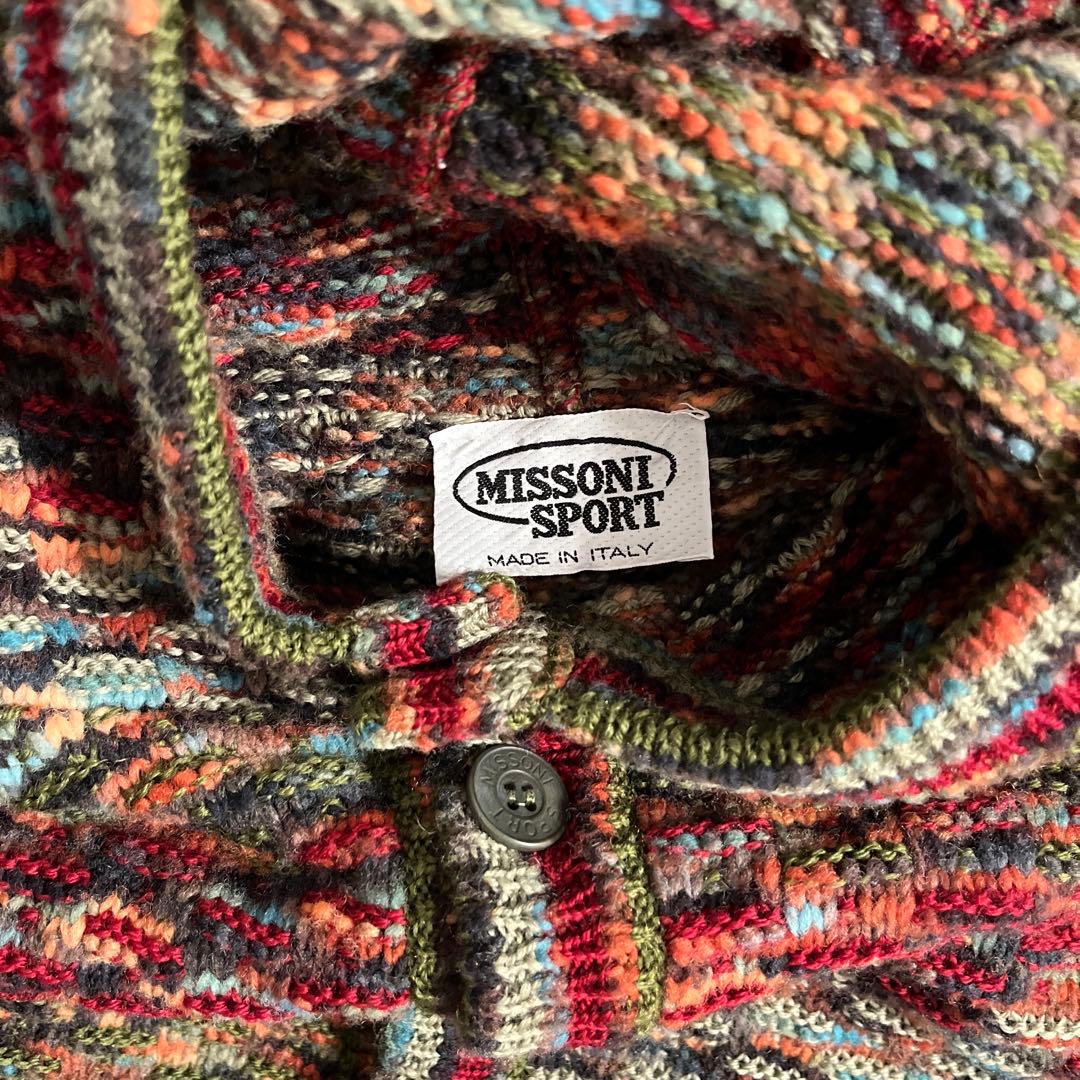 MISSONISPORTニットフードパーカー