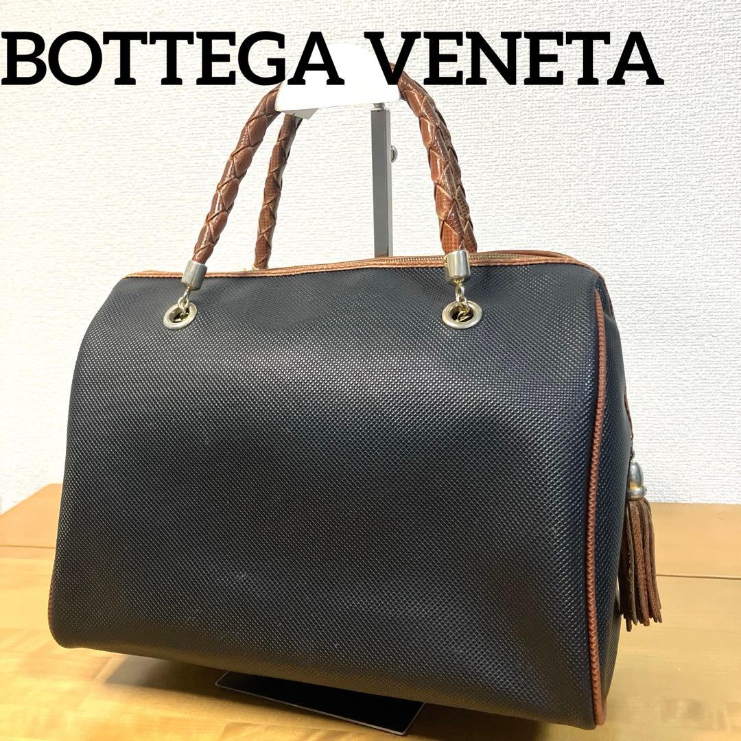 BOTTEGA VENETA ハンドバッグ マルコポーロ　PVCレザー ブラック