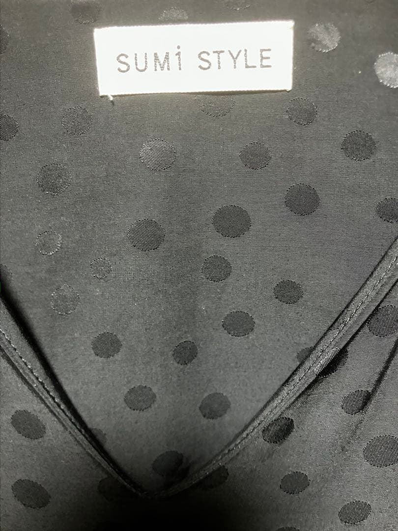 SUM1 STYLEスミスタイル ドット柄 アシンメトリー ティアードワンピース