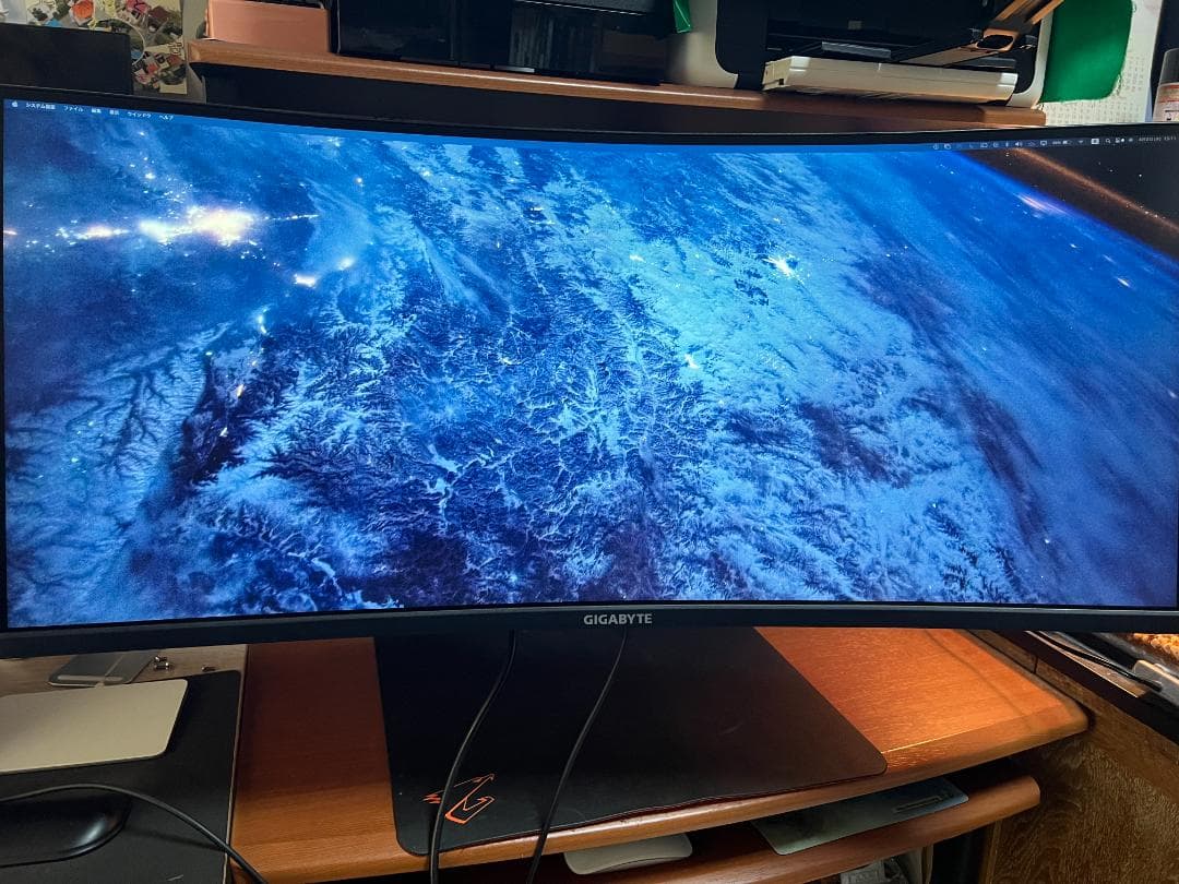 GIGABYTE 34型 3‎440x1440 曲面ディスプレイ G34WQC