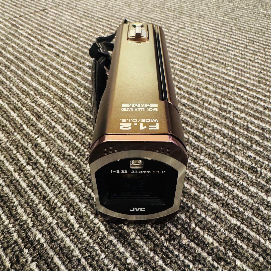 【美品】JVCケンウッド EVERIO フルHD ビデオカメラ アーバンブラウン