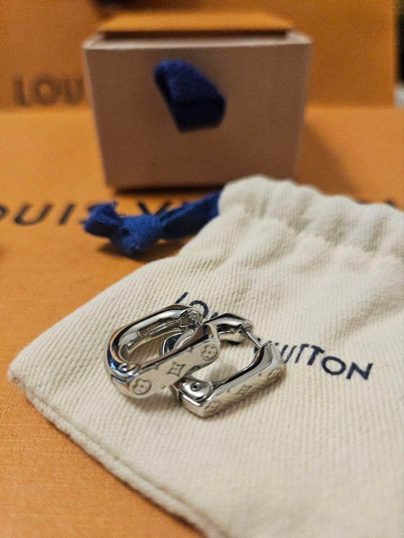 K 【新品】LOUIS VUITTON シルバー フープリング 2個セット