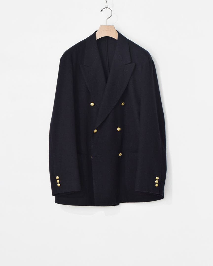定価26.4万 COMOLI 22aw カシミヤネイビーダブルブレザー 4