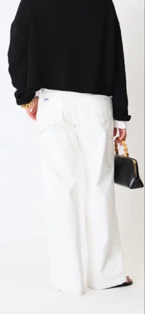 Lee ペインター ホワイト ワイドパンツ38