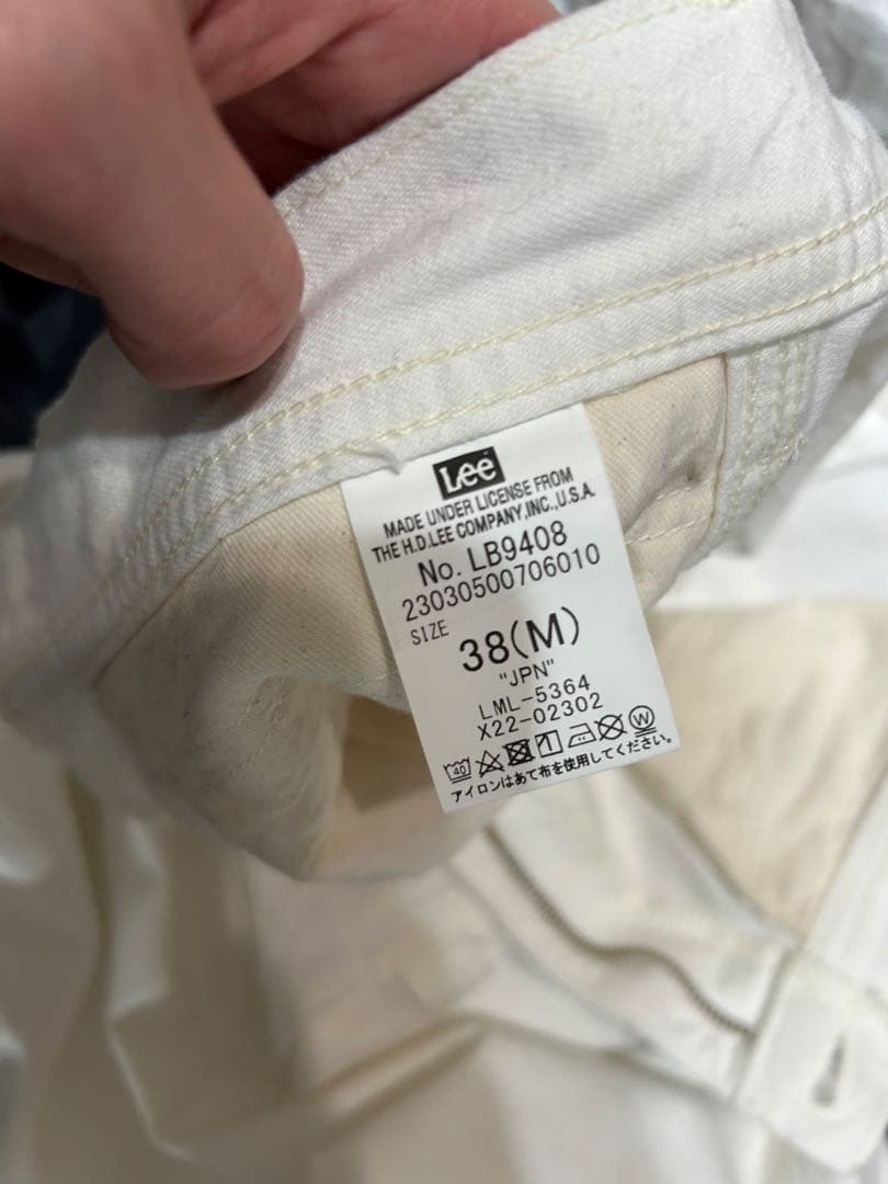 Lee ペインター ホワイト ワイドパンツ38