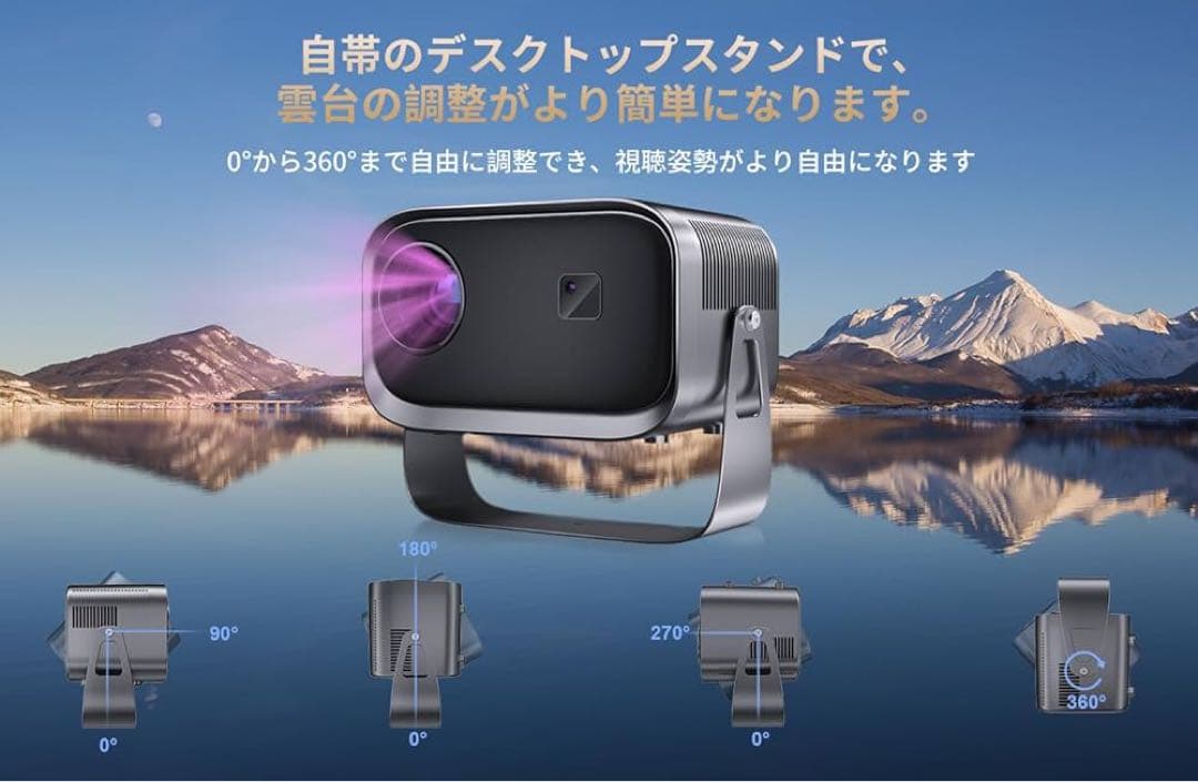 新品❤️プロジェクター 天井投影 電動フォーカス ホームシアター 台形補正　大画面