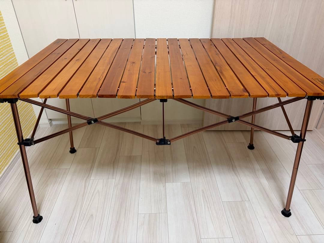 【新品】Coleman ナチュラルウッドロールテーブル110