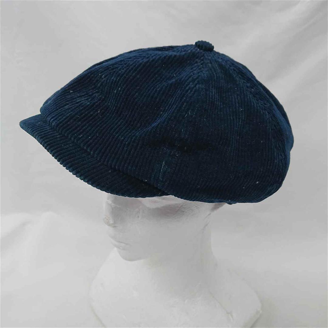 ■ダブルアールエル コーデュロイ キャスケット ネイビー系 Mサイズ