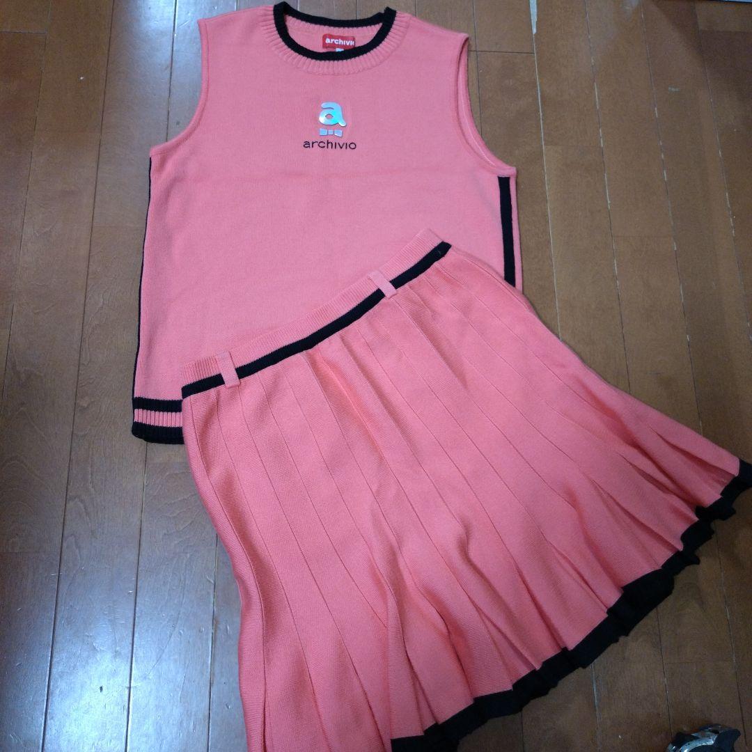 archivio ピンク ベスト&スカート セット