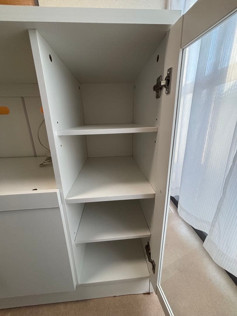 キッチンカウンター　キッチンボード 収納　炊飯器　電子レンジ　食器棚