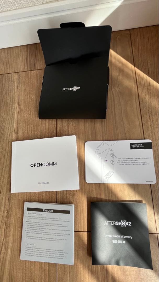 イヤホン AfterShokz OpenComm ASC100