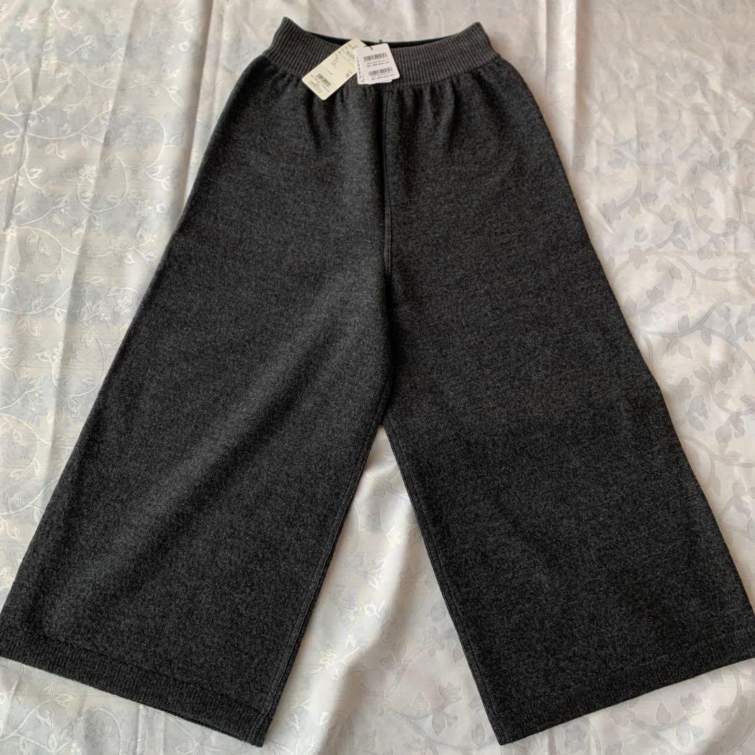 新品未使用佐藤繊維イイネス ウールリバーシブルワイドパンツ