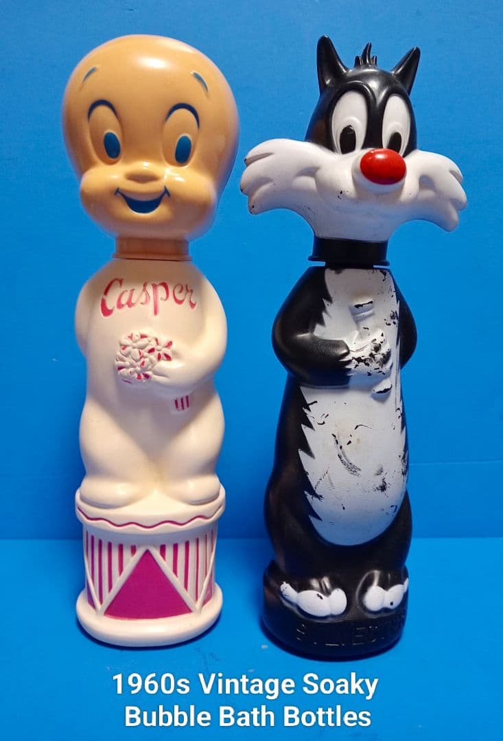1960 ビンテージsoakyソーキーソープボトル×２ キャスパー、シルベスター