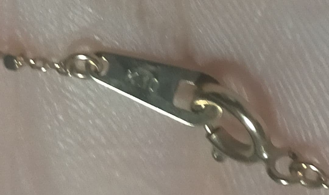 メ*ー様 K10 青色ストーン ペンダントネックレス