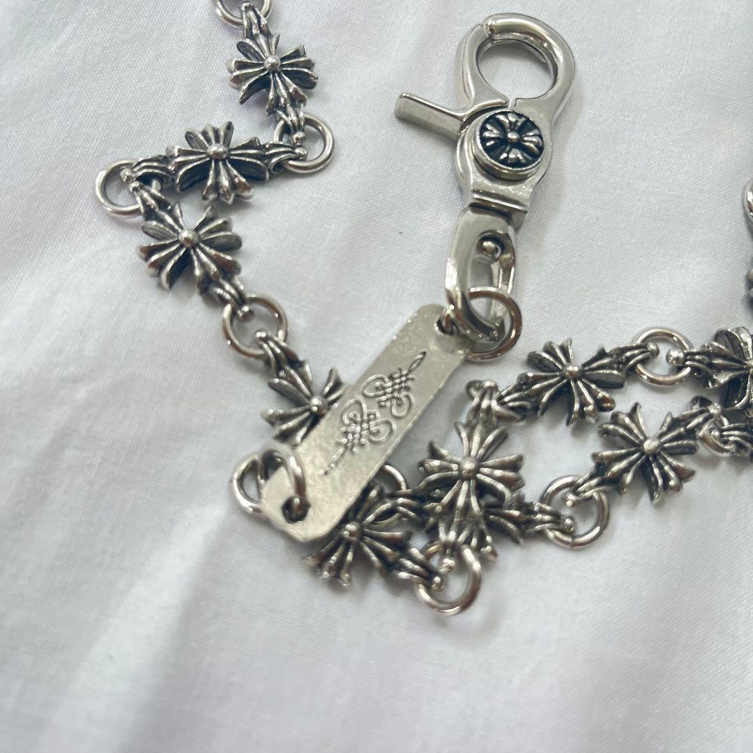 ジャックローズ　シルバー　ウォレットチェーン　ロゴ刻印　カジュアル　メンズ