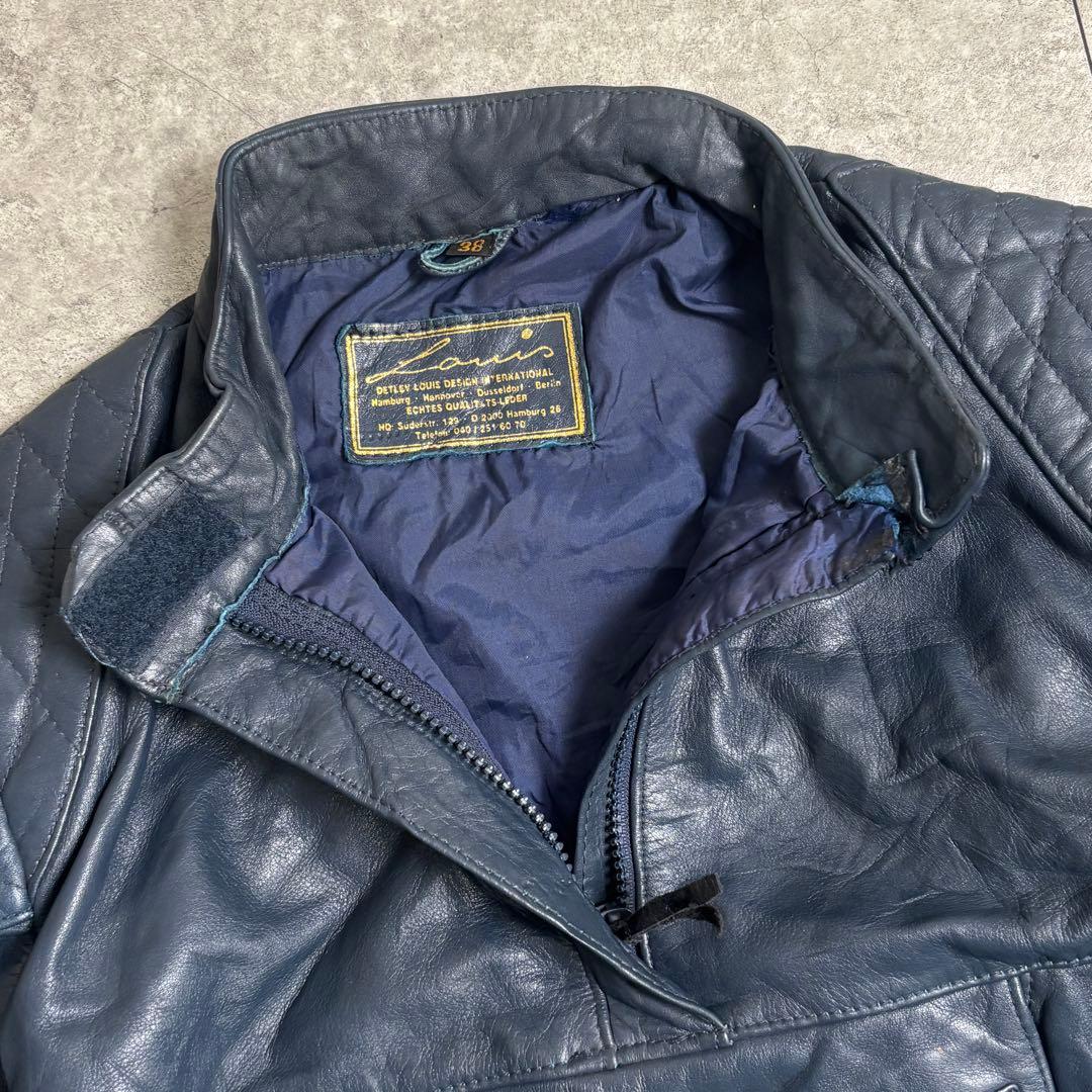 c-boystyle(vol.793【希少】レザーハーフジップストリートバイカー