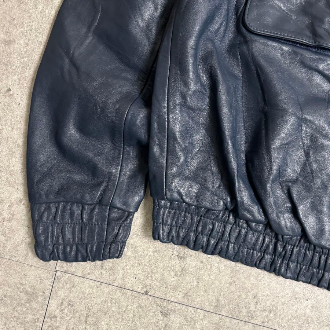 c-boystyle(vol.793【希少】レザーハーフジップストリートバイカー