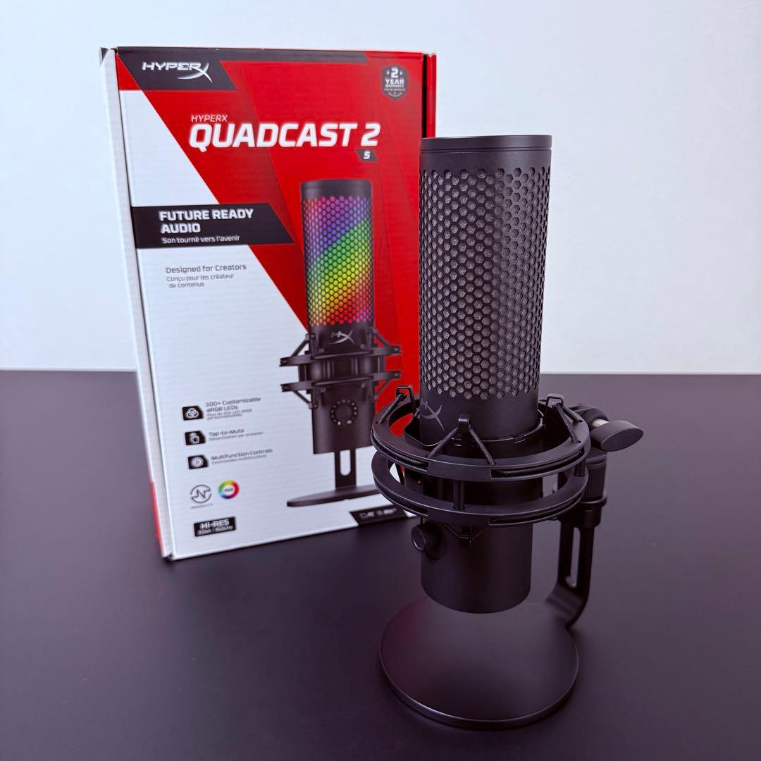 【r.k】HyperX QuadCast 2 S コンデンサーマイク