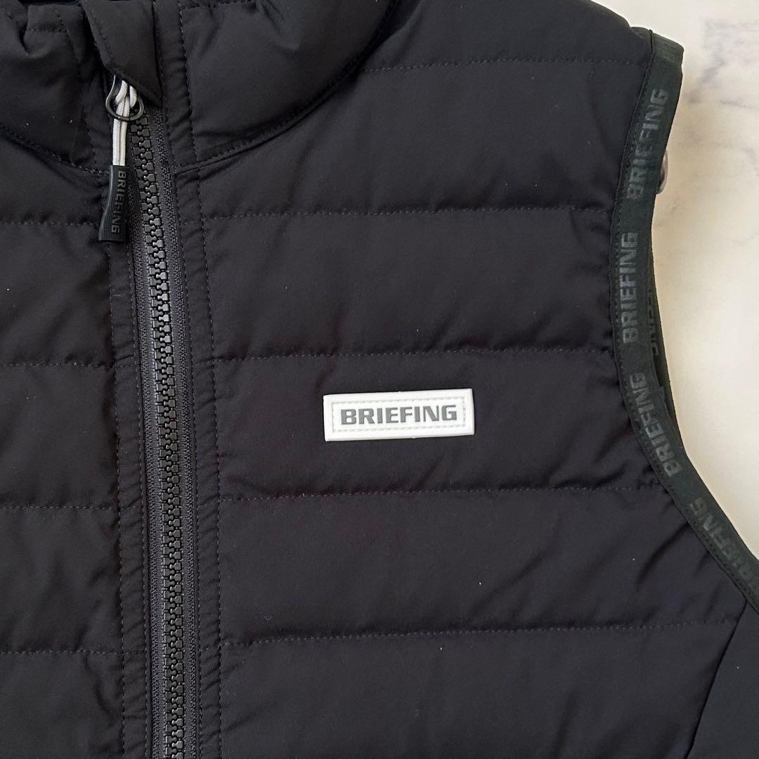 極美品 BRIEFING TAION 蓄熱 ダウンベスト タイオン 黒