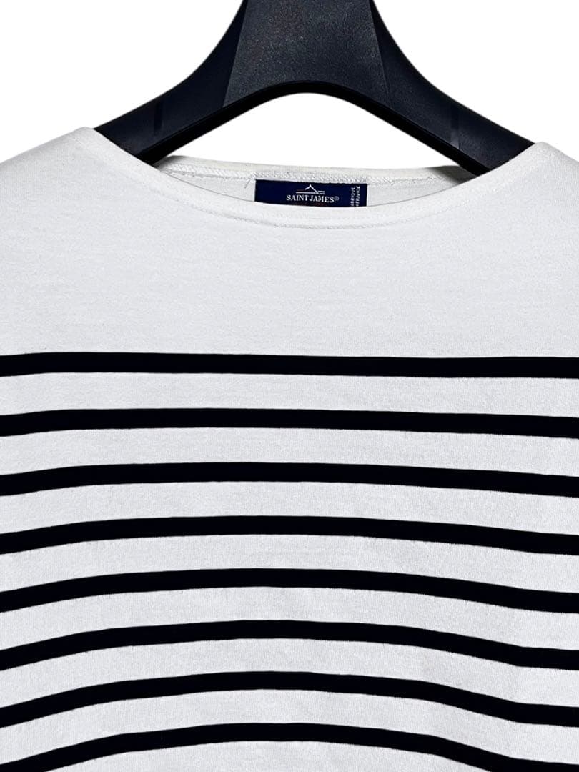 美品　セントジェームス　ナヴァル　ボーダーカットソー　長袖　サイズL 白黒