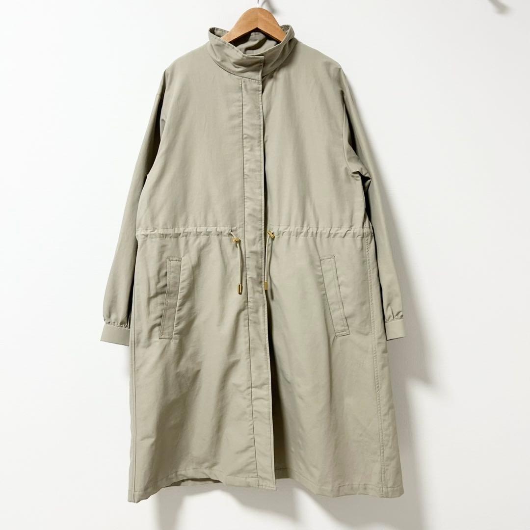 2025SS✨自由区　コットンナイロンタッサーライナー付きスタンドカラー コート