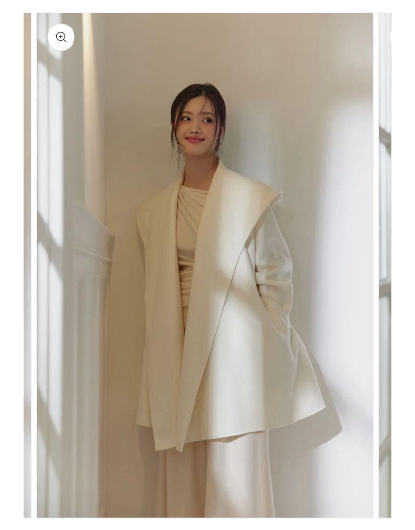 【完売品】polaura ポローラ ショールカラーウールミドルコート