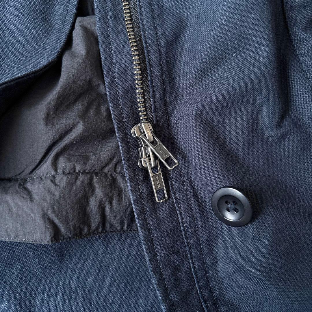 美品 MHL. ダウンライナー付 2way ステンカラーコート ネイビー 大き目